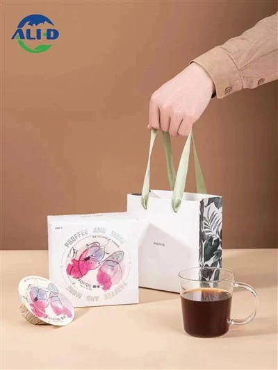 Disklaga kaffipoki fyrir hangandi eyra